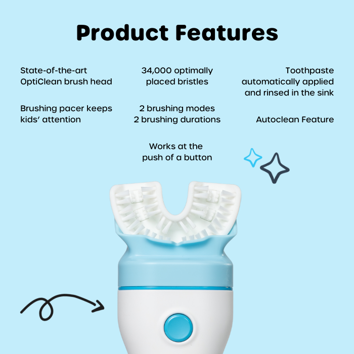 Willo® AutoFlo+ Fully Automatic Kids Toothbrush - Starter Kit