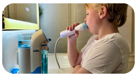 boy with autism brushing teeth with willo AutoFlo