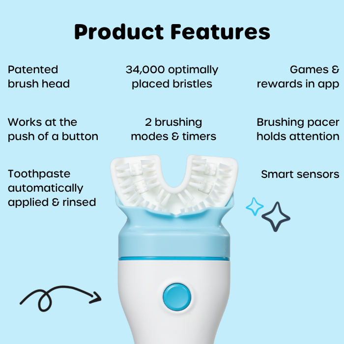 Willo® AutoFlo+ Fully Automatic Kids Toothbrush Starter Kit