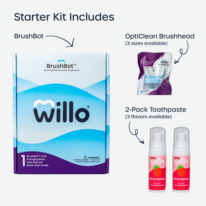 Willo® BrushBot™ Kids Toothbrush Starter Kit