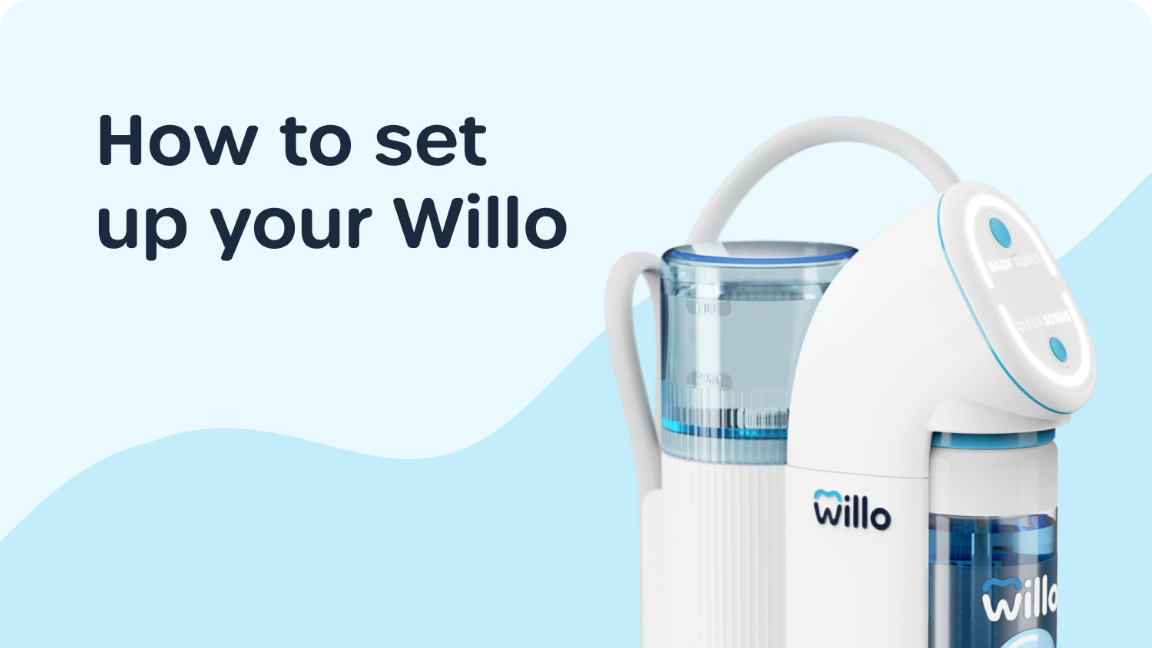 Button to view video on how to set up your Willo AutoFlo+