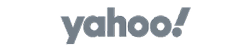 Transparent PNG version of the Yahoo company wordmark, utilized as a press mention badge to build domain trust and product authority.