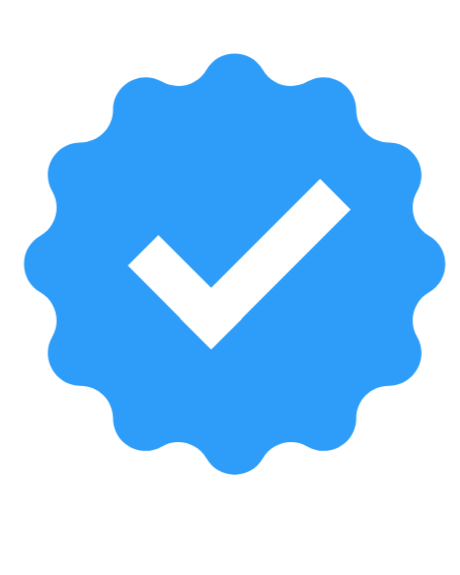 blue verified checkbox