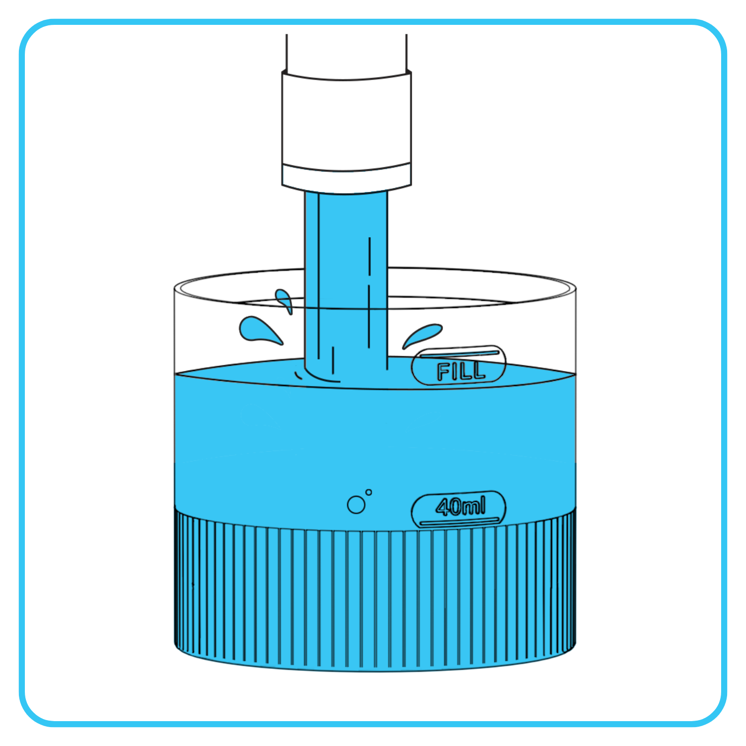 how to fill the water tank from the faucet