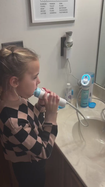 Family review video showing a child using the Willo automated dental system and  highlighting how the smart brushing ensures clinical efficacy and daily routine accountability.