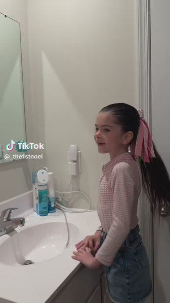 Family review video showing a child using the Willo automated dental system and a parent highlighting how the smart brushing ensures clinical efficacy and daily routine accountability.