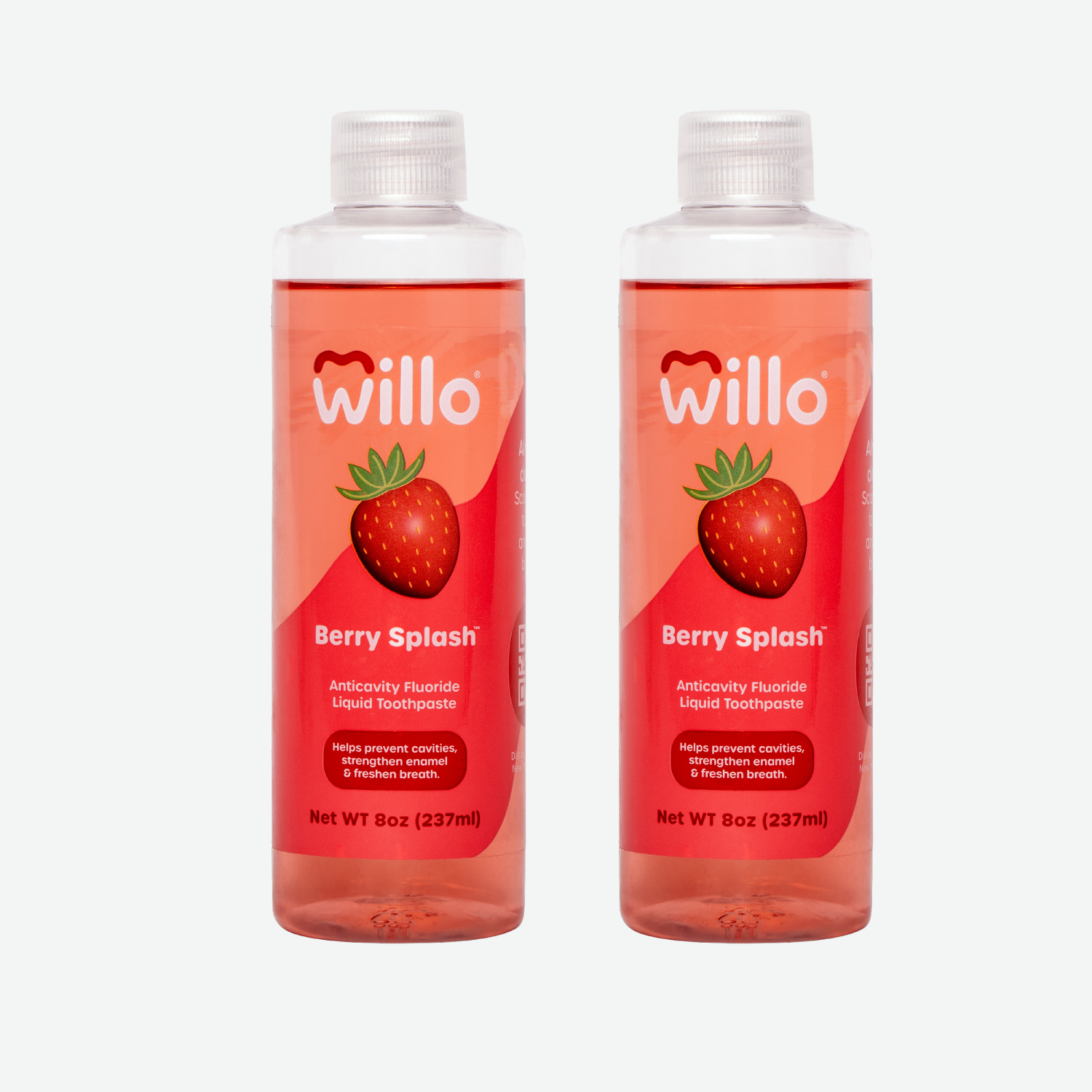 2 pack of Willo kids toothpaste in Strawberry 